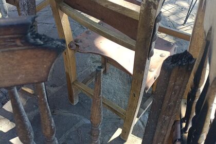 Foto: daños en sillas del comedor