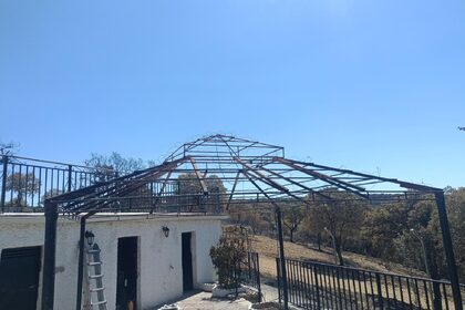 Foto: vista general del toldo 3 por 3